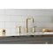 Kingston Brass Widespread Bathroom Faucet with Push PopUp, Brushed Brass KS1417CG - alternate 2